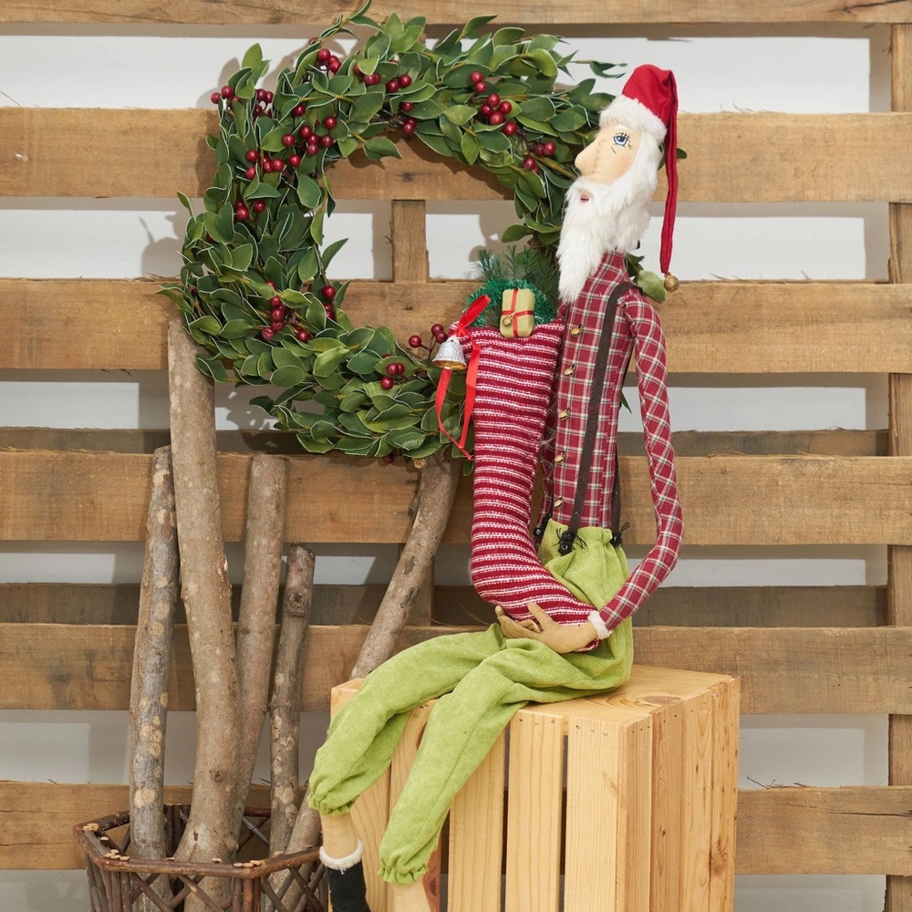 NWT Joe Spencer's SLEEPY TIME SANTA CLAUS 42" Tall Gathered Traditions